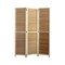 Screen Gems Traditional 3 Panel Natural Wood Frame Elite Floor Screen